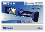 Emerson Klauke mini EK 35/4ML Mode D'emploi