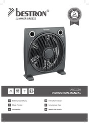 Bestron SUMMER BREEZE ABOX30 Mode D'emploi