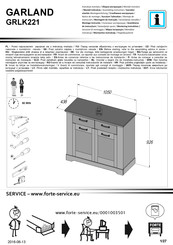 Forte GARLAND GRLK221 Notice De Montage