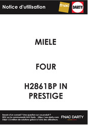 Miele H2861BP IN PRESTIGE Mode D'emploi Et Instructions De Montage