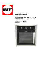 Fagor 6H-235XL INOX Manuel D'installation Et D'utilisation