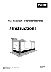 Thule Residence G3 6300 Instructions