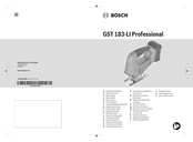 Bosch GST 183-LI Professional Notice Originale