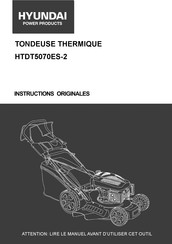 Hyundai power products HTDT5070ES-2 Instructions Originales