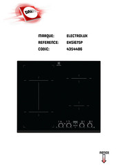 Electrolux EHSI675P Notice D'utilisation