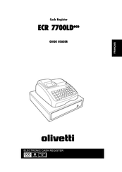 Olivetti ECR 7700LD eco Guide D'utilisation