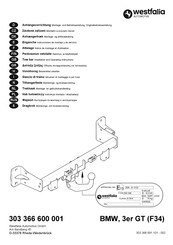 Westfalia Automotive 303 366 600 001 Notice De Montage Et D'utilisation