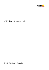 Axis F1025 Guide D'installation