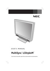 NEC MultiSync LCD1560M Mode D'emploi