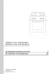 Amica 2022E1.31eW Notice D'utilisation