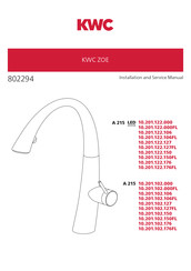 KWC ZOE 10.201.102.127FL Manuel D'installation Et D'entretien