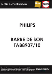 Philips TAB8907 Mode D'emploi