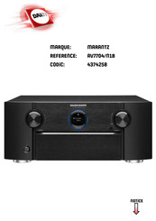 Marantz AV7704/N1B Manuel De L'utilisateur