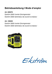 Ekström 105323 Mode D'emploi