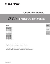 Daikin REYQ72TAYC Serie Mode D'emploi