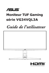 Asus TUF Gaming VG34VQL3A Serie Guide De L'utilisateur