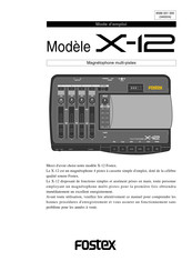 Fostex X-12 Mode D'emploi