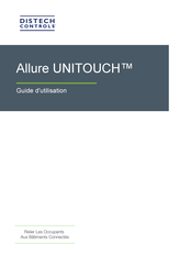 Distech Controls Allure UNITOUCH Guide D'utilisation