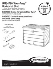 Suncast Design Brilliant Stow-Away BMS4780 Instructions D'assemblage