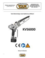 Volpi KVS6000 Manuel D'utilisation