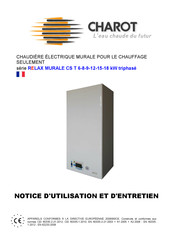 Charot RELAX MURALE CS T 15 Notice D'utilisation Et D'entretien