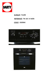 FAURE FM 601 N Mode D'emploi