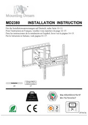 Mounting Dream MD2380 Instruction