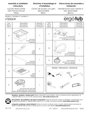 Zenith ergotub LT2006W Directives D'assemblage Et D'installation