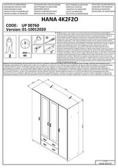 Dedeman HANA 4K2F2O UP 00760 Instructions D'assemblage