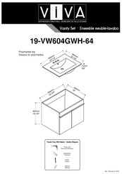 Viva 19-VW604GWH-64 Mode D'emploi