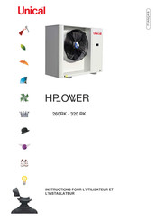 Unical HP OWER 260RK Instructions Pour L'utilisateur