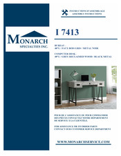 Monarch Specialties I 7413 Instructions D'assemblage