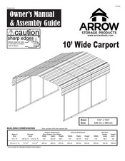 Arrow Storage Products CPH102409 Manuel De L'utilisateur Et Guide D'assemblage