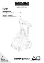 Kärcher K2100PS Manuel D'utilisation