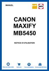 Canon MAXIFY MB5450 Manuel En Ligne