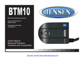 Jensen BTM10 Instructions Du Propriétaire