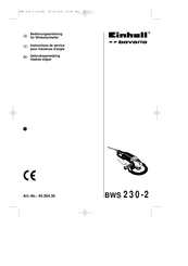 Einhell Bavaria BWS 230-2 Instructions De Service