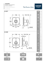 Grohe GRANDERA 24 068 Manuel D'installation