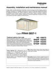 Lemeks Palmako FR44-3857-1 Assemblage, Manuel De Montage Et D'entretien