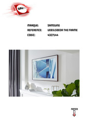 Samsung THE FRAME UE65LS003A Manuel D'utilisation