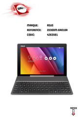 Asus ZenPad 10 ZD300M-6A010A Manuel Électronique