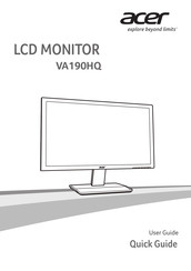 Acer VA190HQ Guide De L'utilisateur