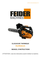 FEIDER Machines FELPRO25-AC Manuel D'instructions