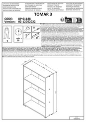 Dedeman TOMAR 3 UP 01188 Instructions D'assemblage