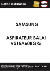 Samsung VS15A60BGR5 Manuel D'utilisation