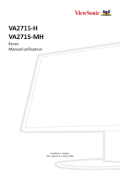 ViewSonic VA2715-mh Manuel Utilisateur