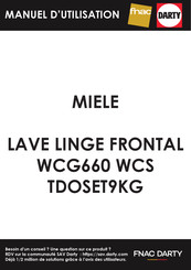 Miele WCG660 WCS Mode D'emploi