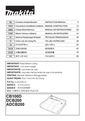 Makita ADCB200 Manuel D'instructions