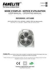 Fanelite KYT-30BR Mode D'emploi