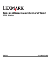 Lexmark Interact S600 Serie Guide De Référence Rapide